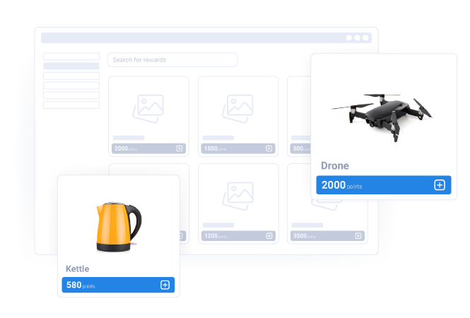 Points based reward store