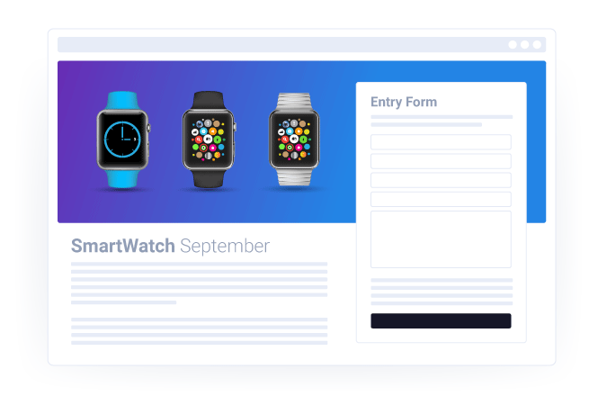 Sales promotion landing page